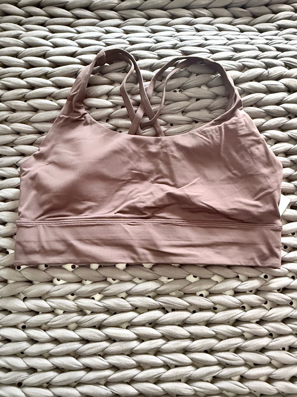 Lululemon Energy Longline, size 12. Espresso